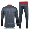 Sudadera De Entrenamiento Trajes Manchester United Dark Cremallera De Cuarto 2021/22 Gris - Hombre